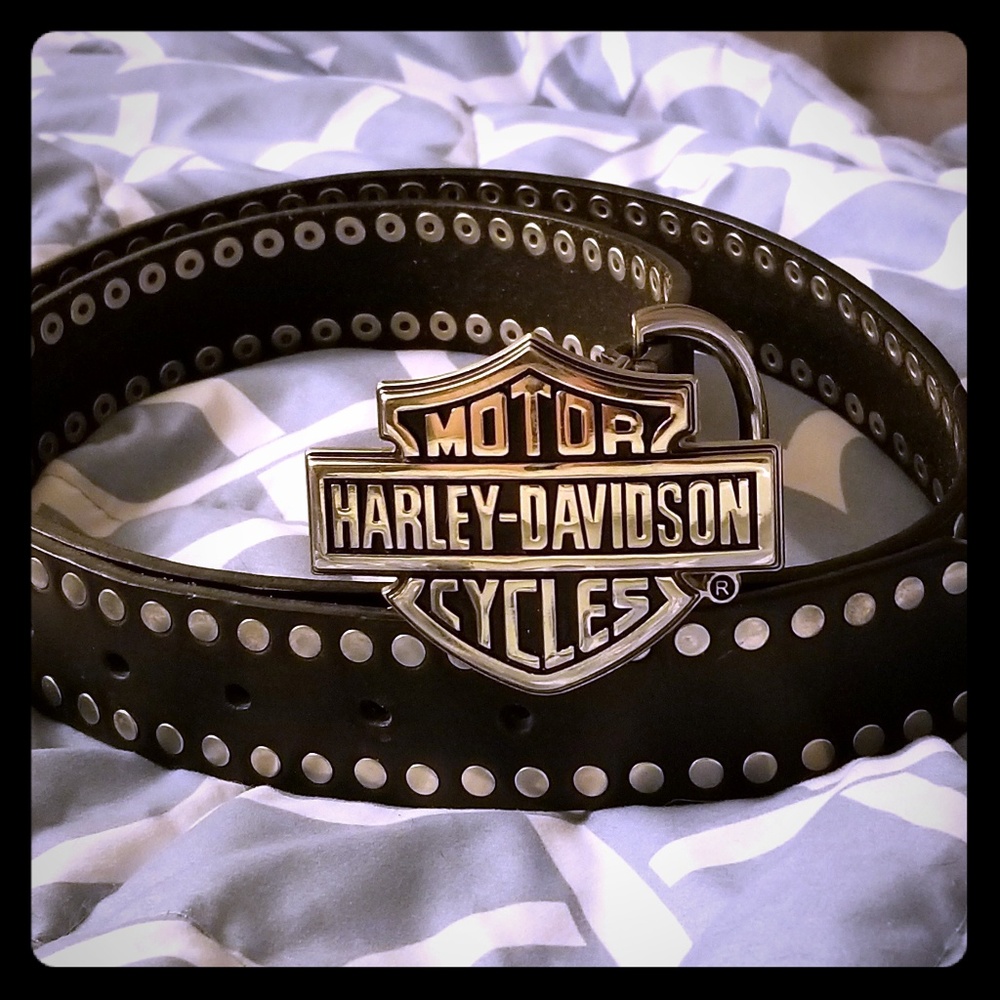 Leather Harley Davidson Belt